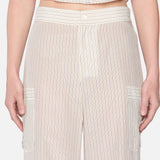 FRAME - The Stripe Utility Pant -- Cream Multi