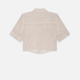 FRAME - The Stripe Utility Shirt -- Cream Multi