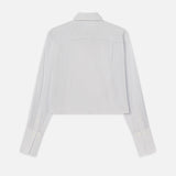 FRAME - The Curved Hem Shirt -- Light Chambray Multi