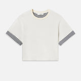 FRAME - The Stripe Cuff Top