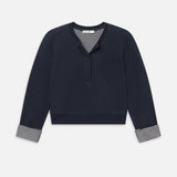 FRAME - The Stripe Cuff Sweatshirt