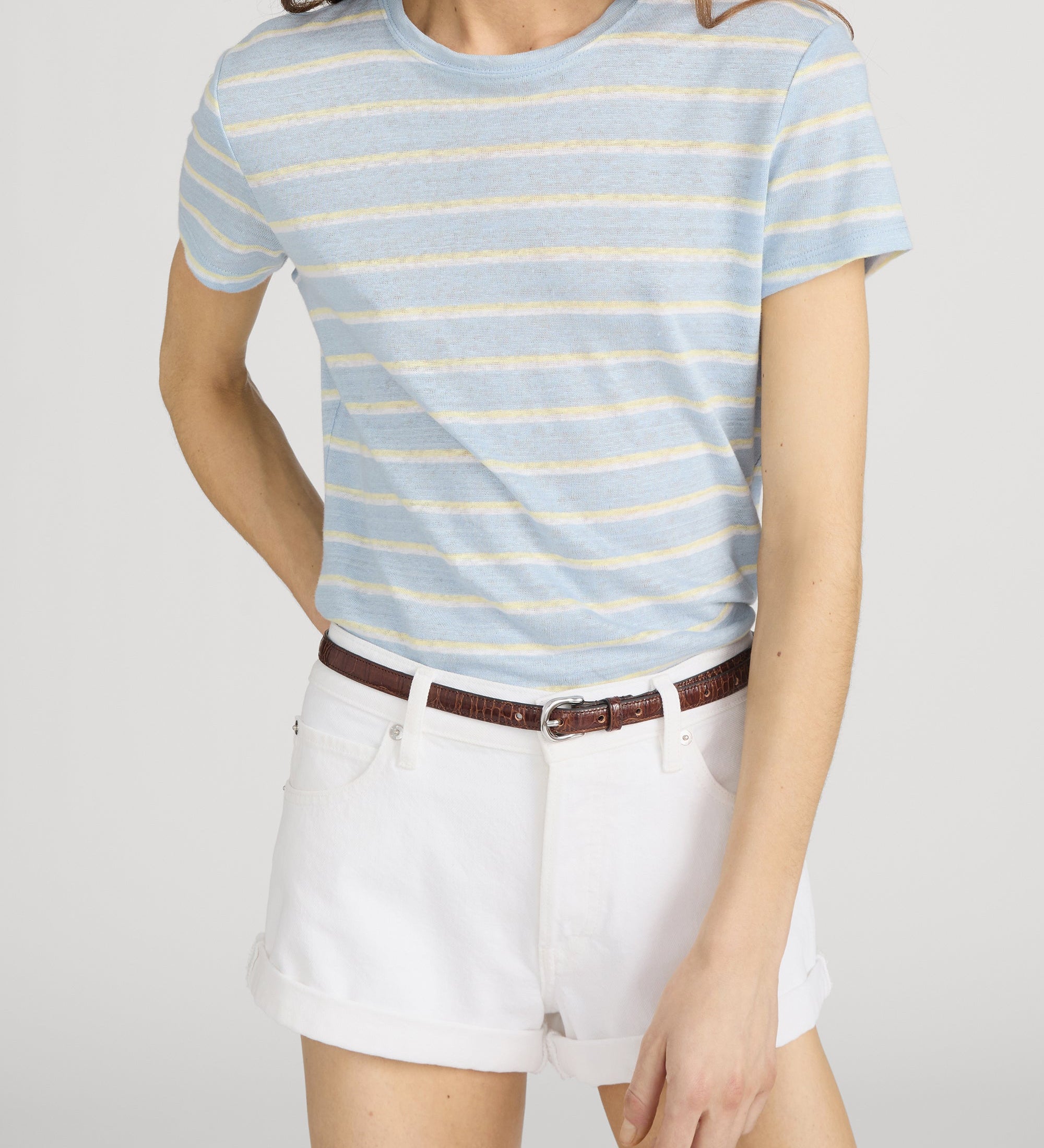 FRAME - The Linen Baby Tee