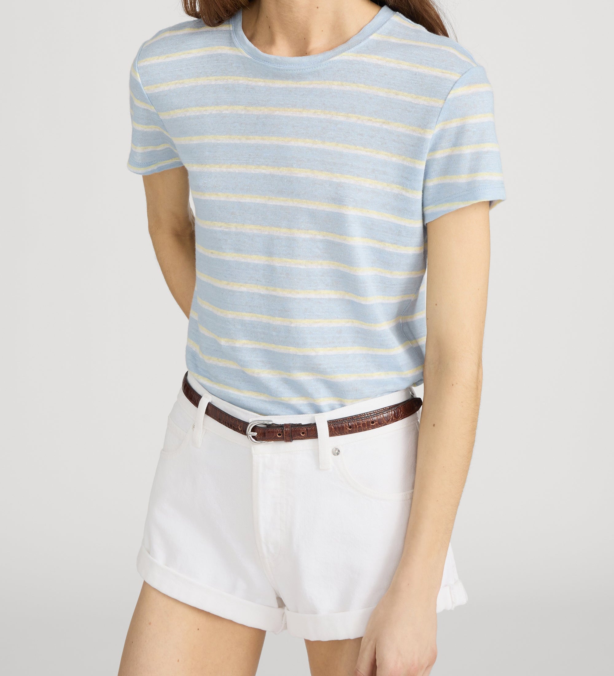 FRAME - The Linen Baby Tee