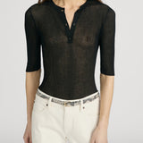 FRAME - The Henley Rib Tee