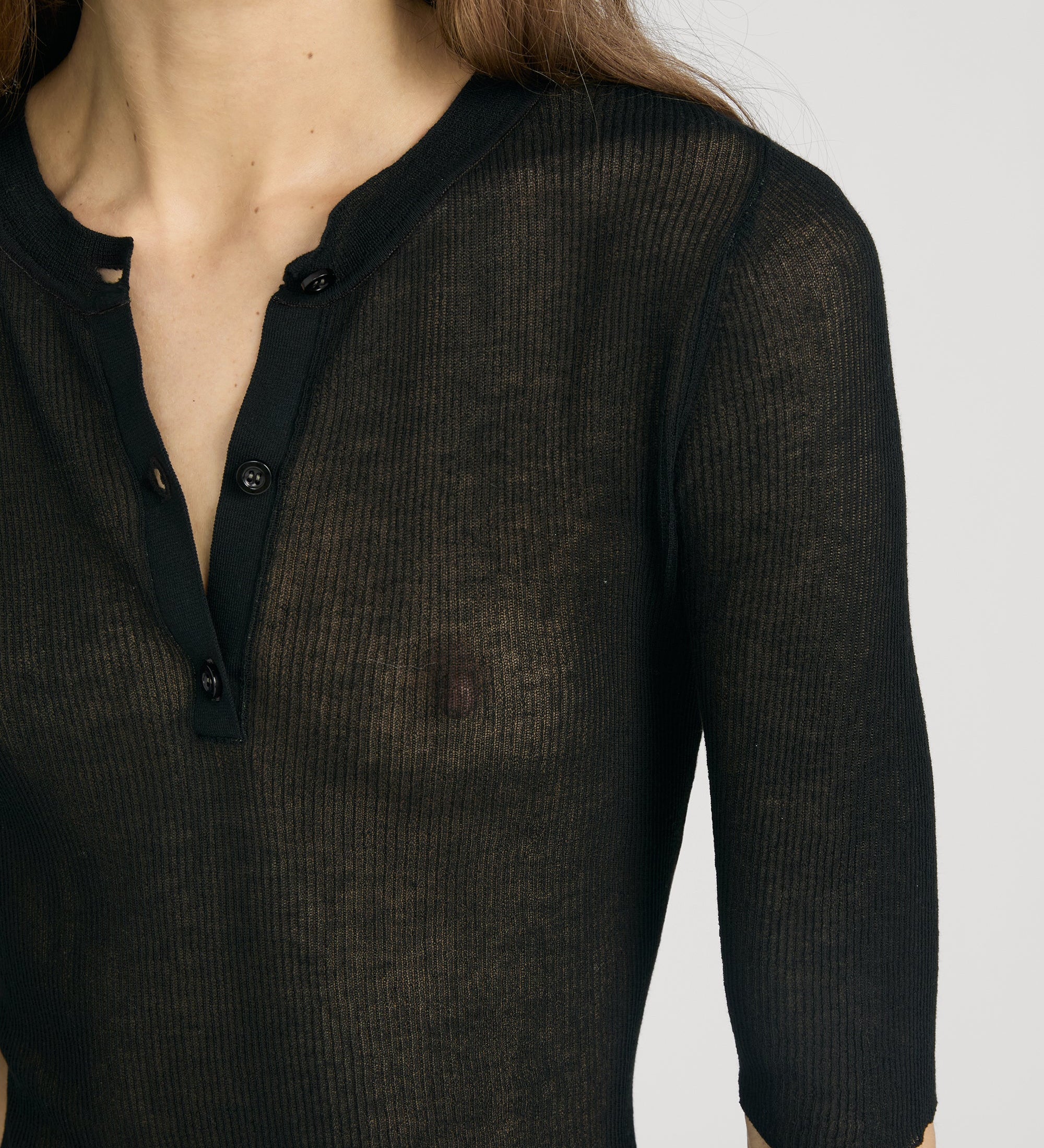 FRAME - The Henley Rib Tee