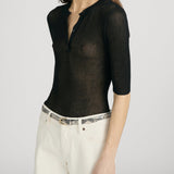 FRAME - The Henley Rib Tee