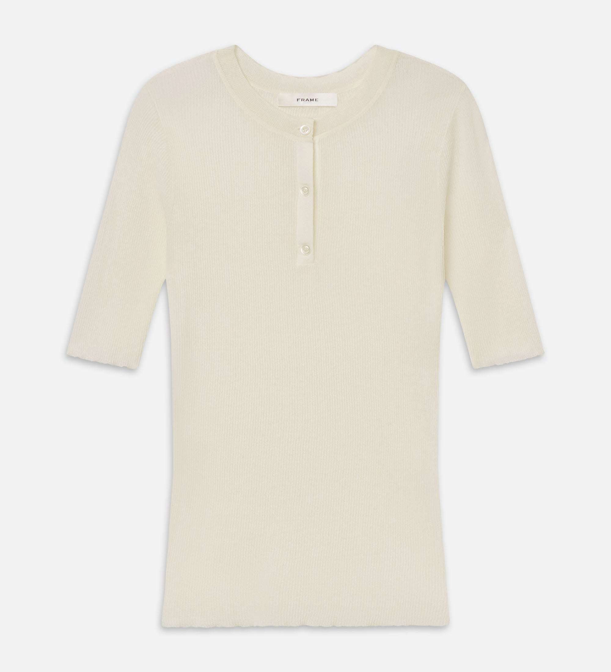 FRAME - Teh Henley Rib Tee