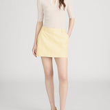 FRAME - The Leather Mini Skirt