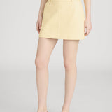 FRAME - The Leather Mini Skirt