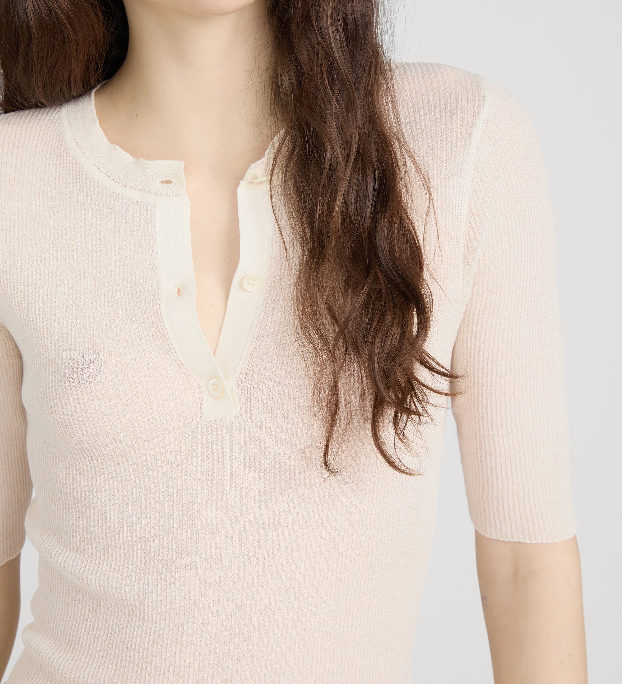 FRAME - The Henley Rib Tee