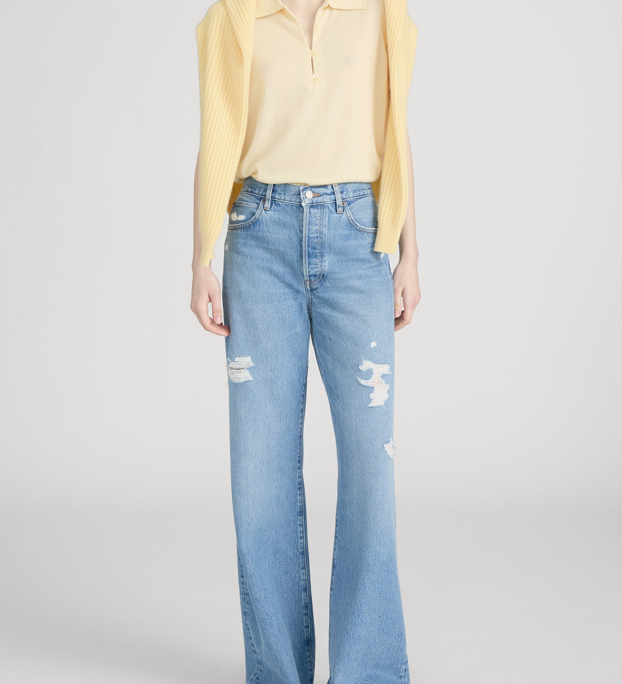 FRAME - The Cashmere Sleeveless Polo