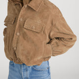 FRAME - The Suede Bubble Jacket