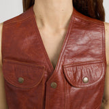 FRAME - The Leather Utility Vest