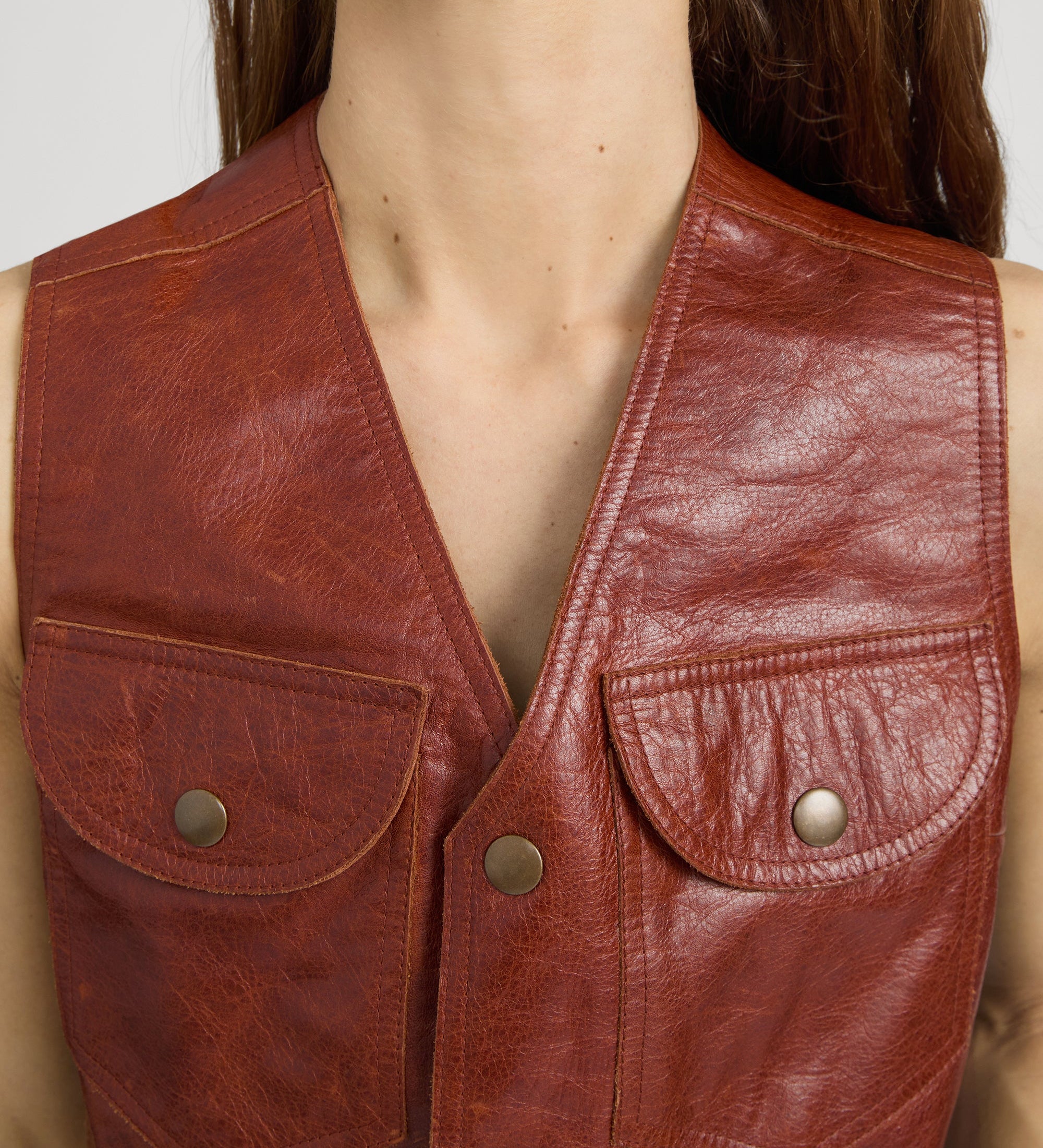 FRAME - The Leather Utility Vest