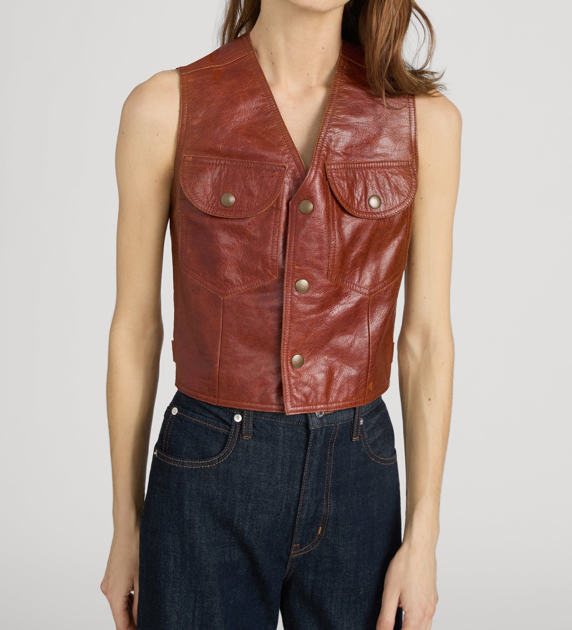 FRAME - The Leather Utility Vest