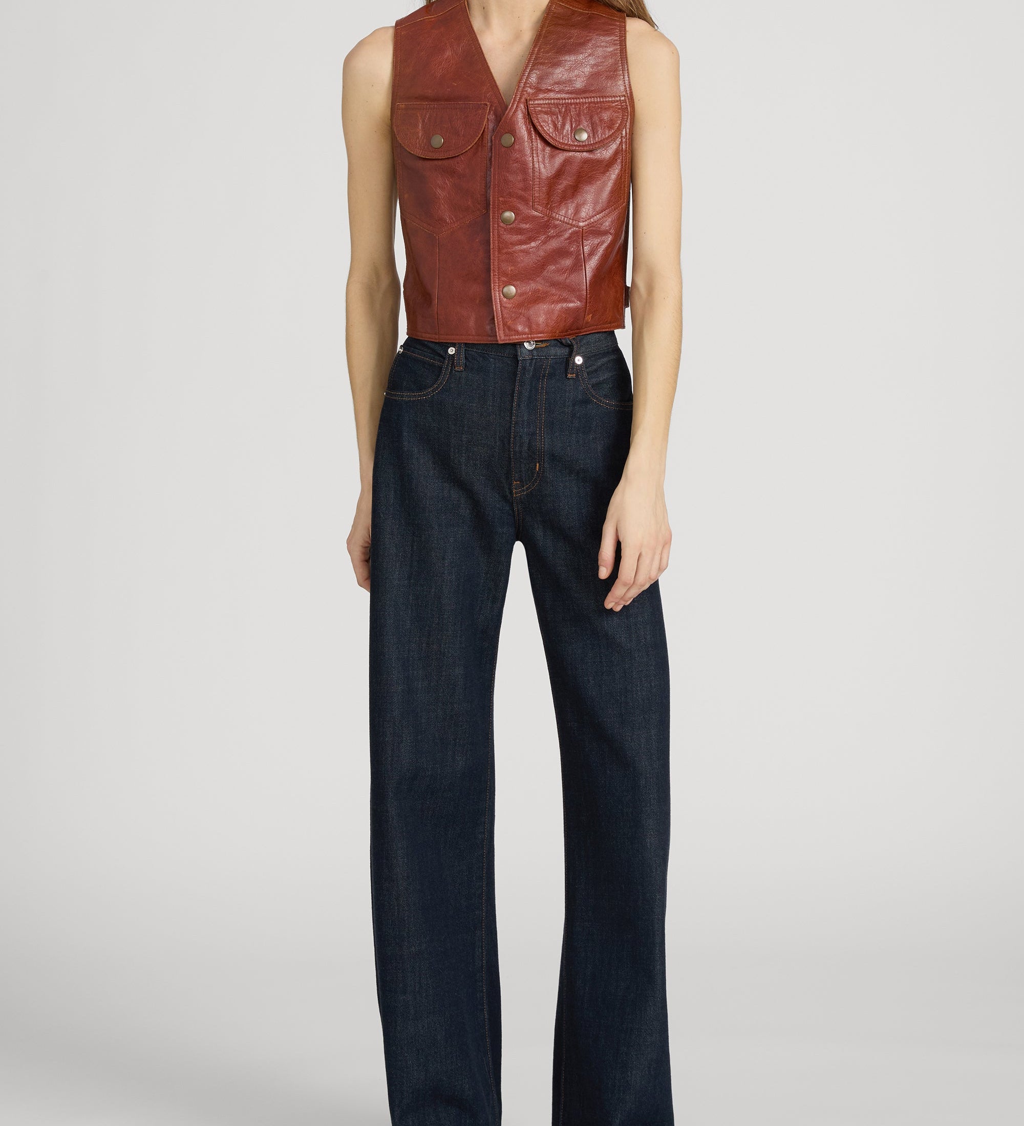 FRAME - The Leather Utility Vest