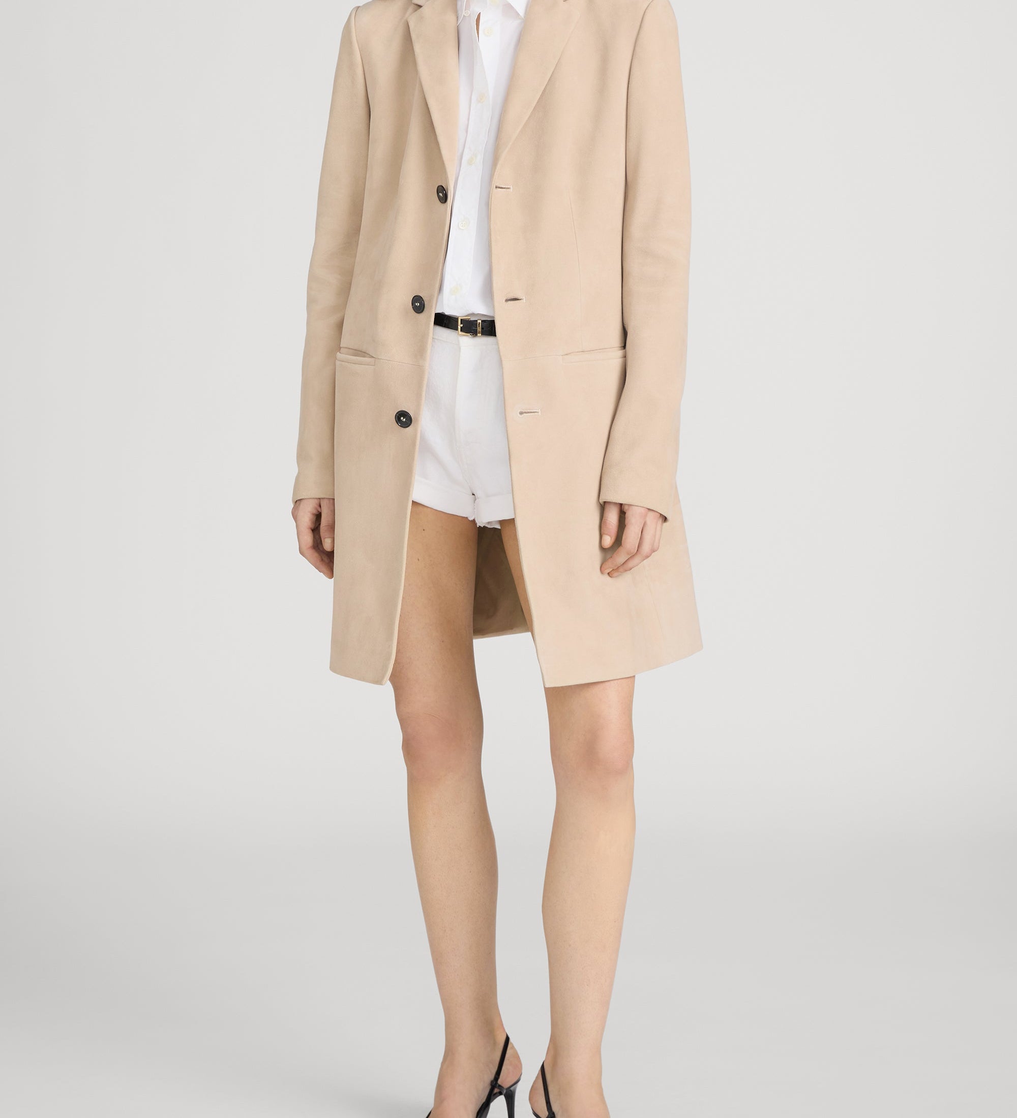 FRAME - The Sleek Suede Coat