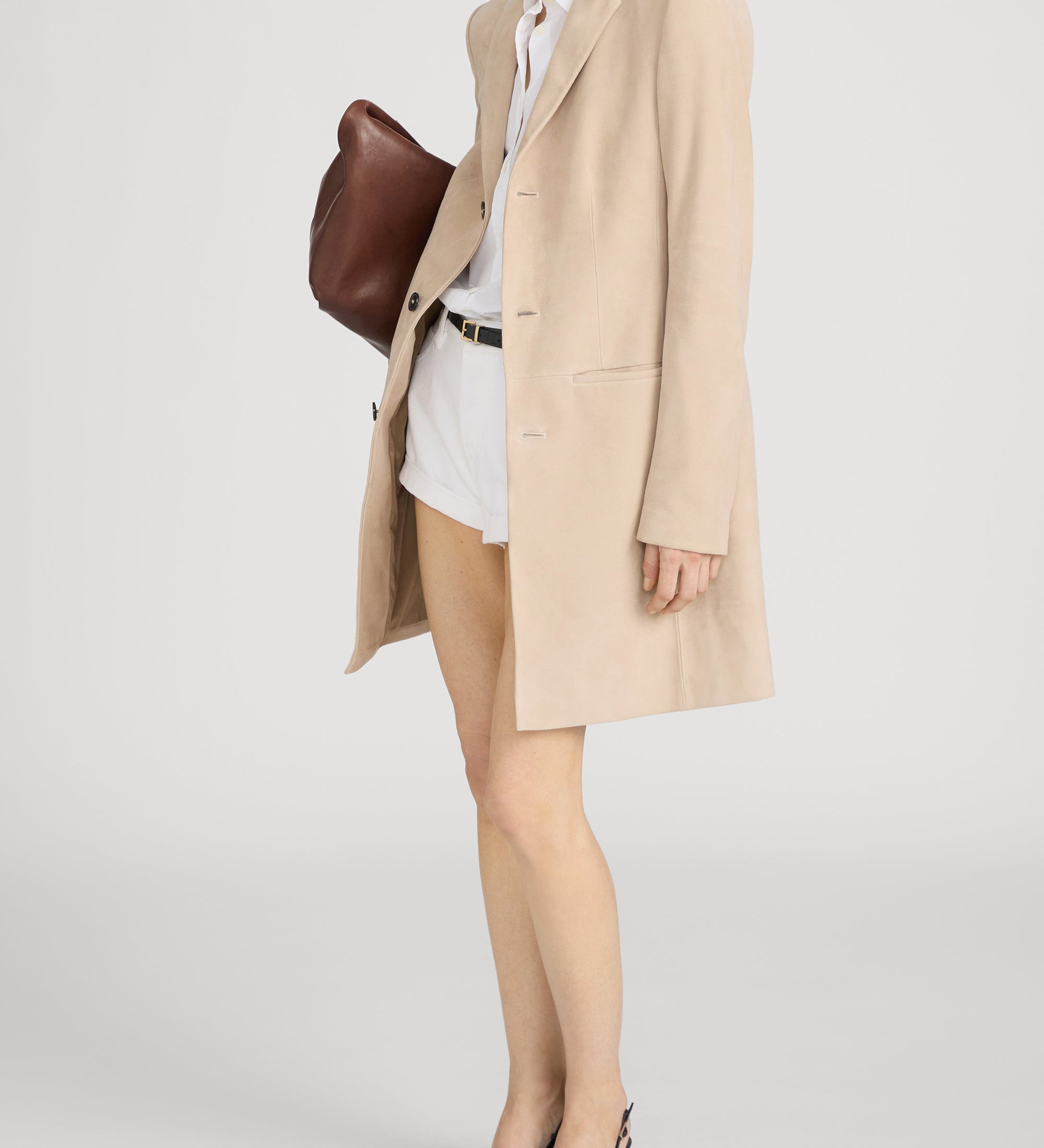 FRAME - The Sleek Suede Coat
