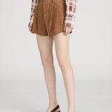 FRAME - The Suede Slant Short