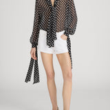 FRAME - The Polka Dot Nouvelle Blouse