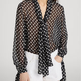 FRAME - The Polka Dot Nouvelle Blouse