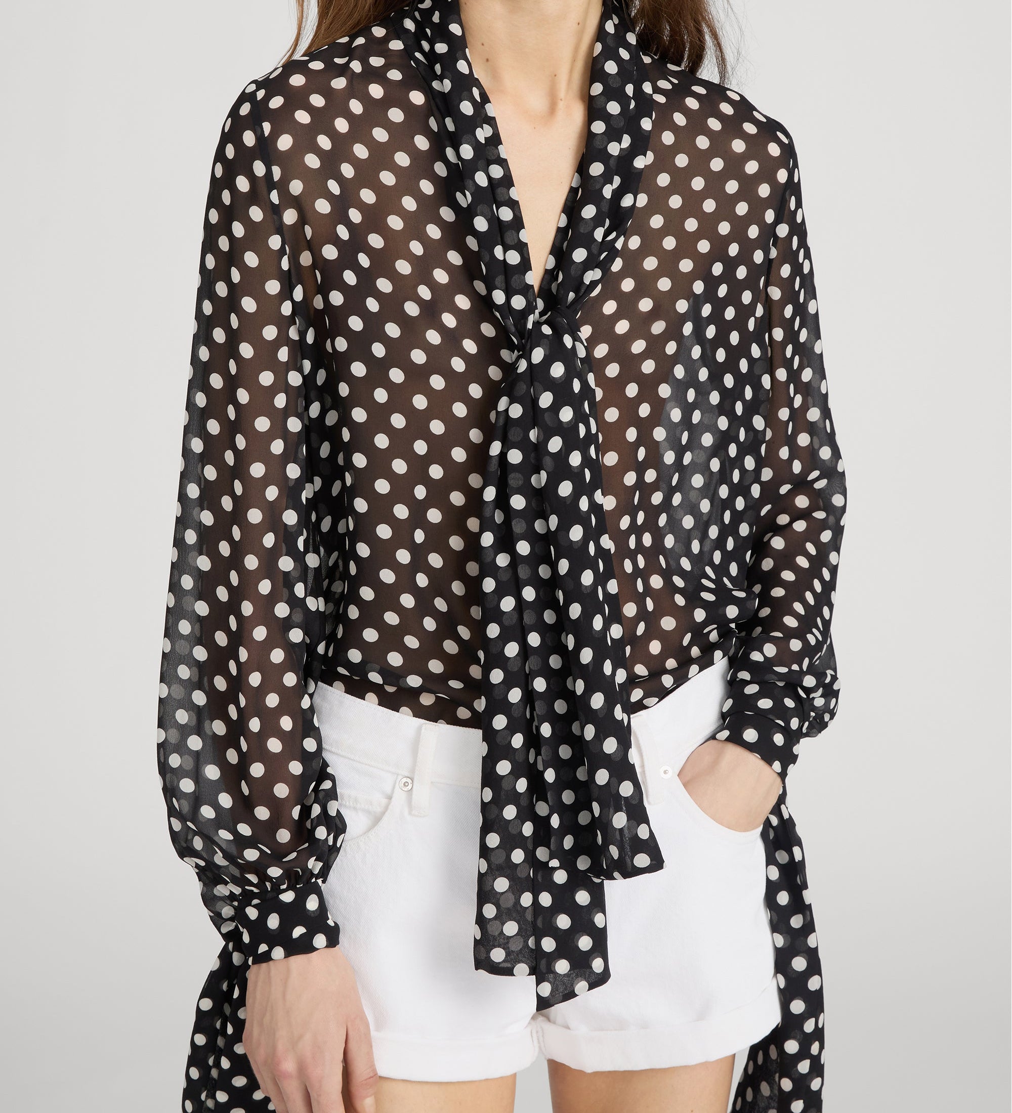 FRAME - The Polka Dot Nouvelle Blouse