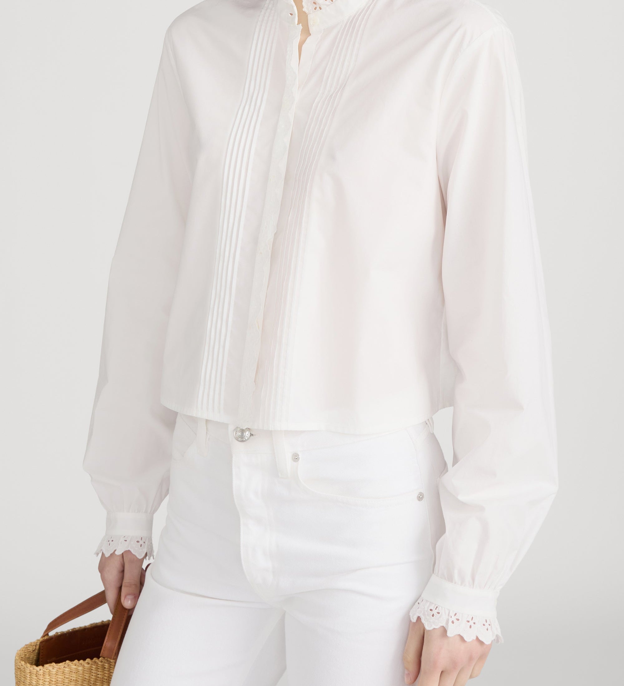FRAME - The Keepsake Pintuck Blouse