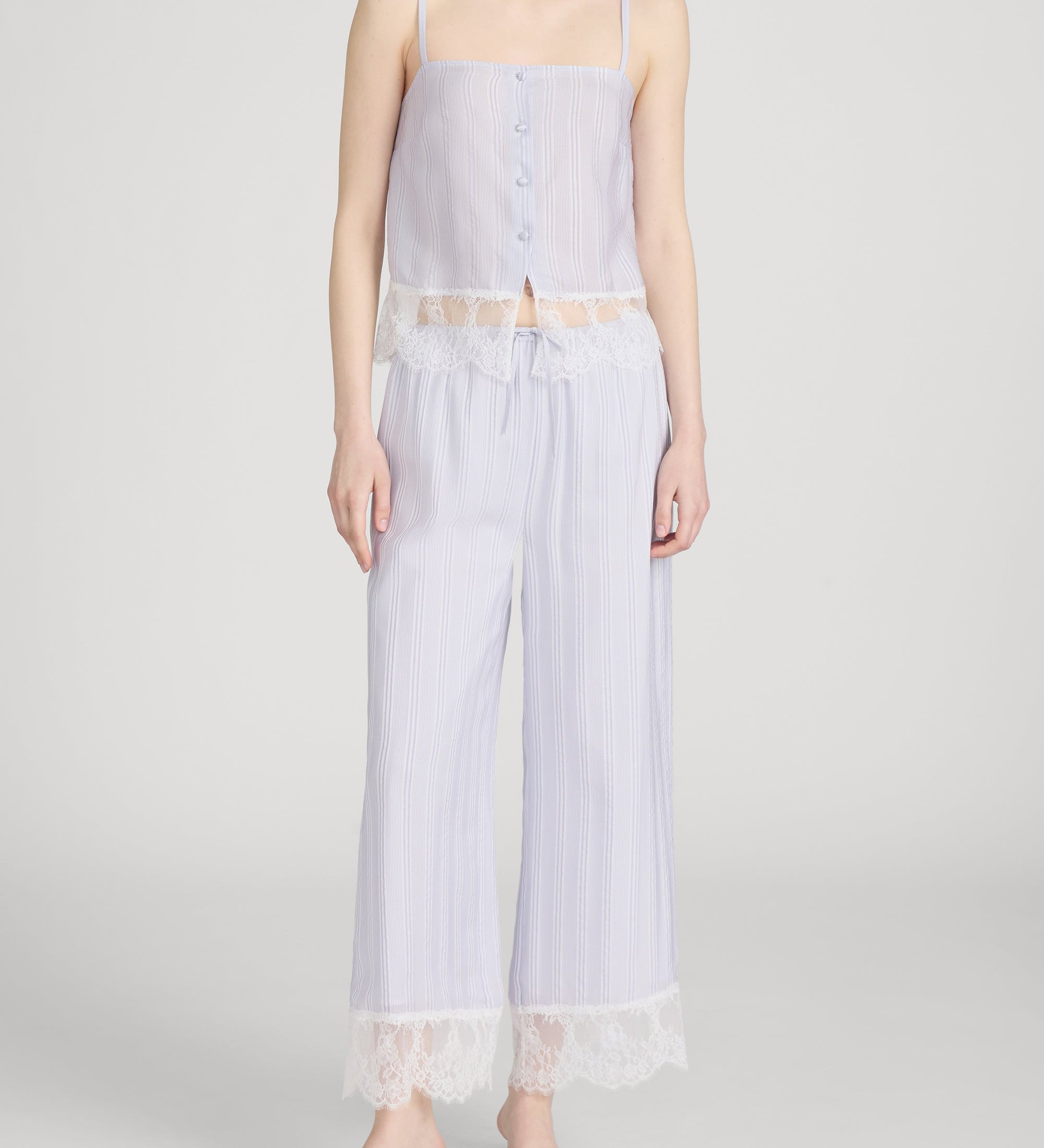 FRAME - The Stripe Lace Lounge Pant
