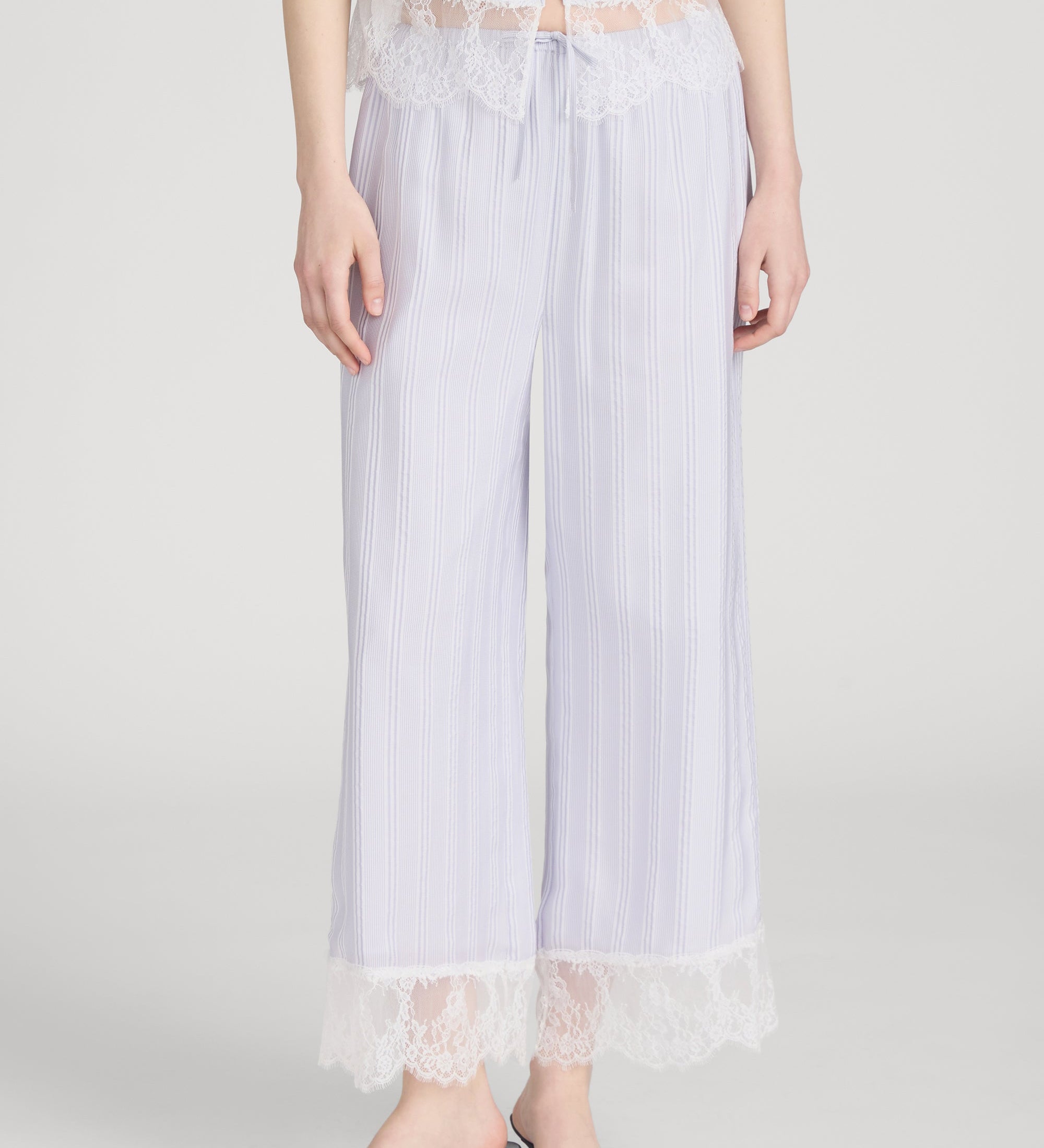 FRAME - The Stripe Lace Lounge Pant