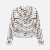 FRAME - The Polka Dot Fleet Blouse