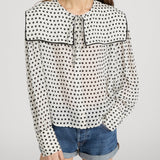 FRAME - The Polka Dot Fleet Blouse