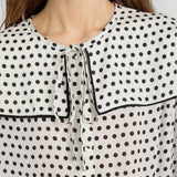 FRAME - The Polka Dot Fleet Blouse