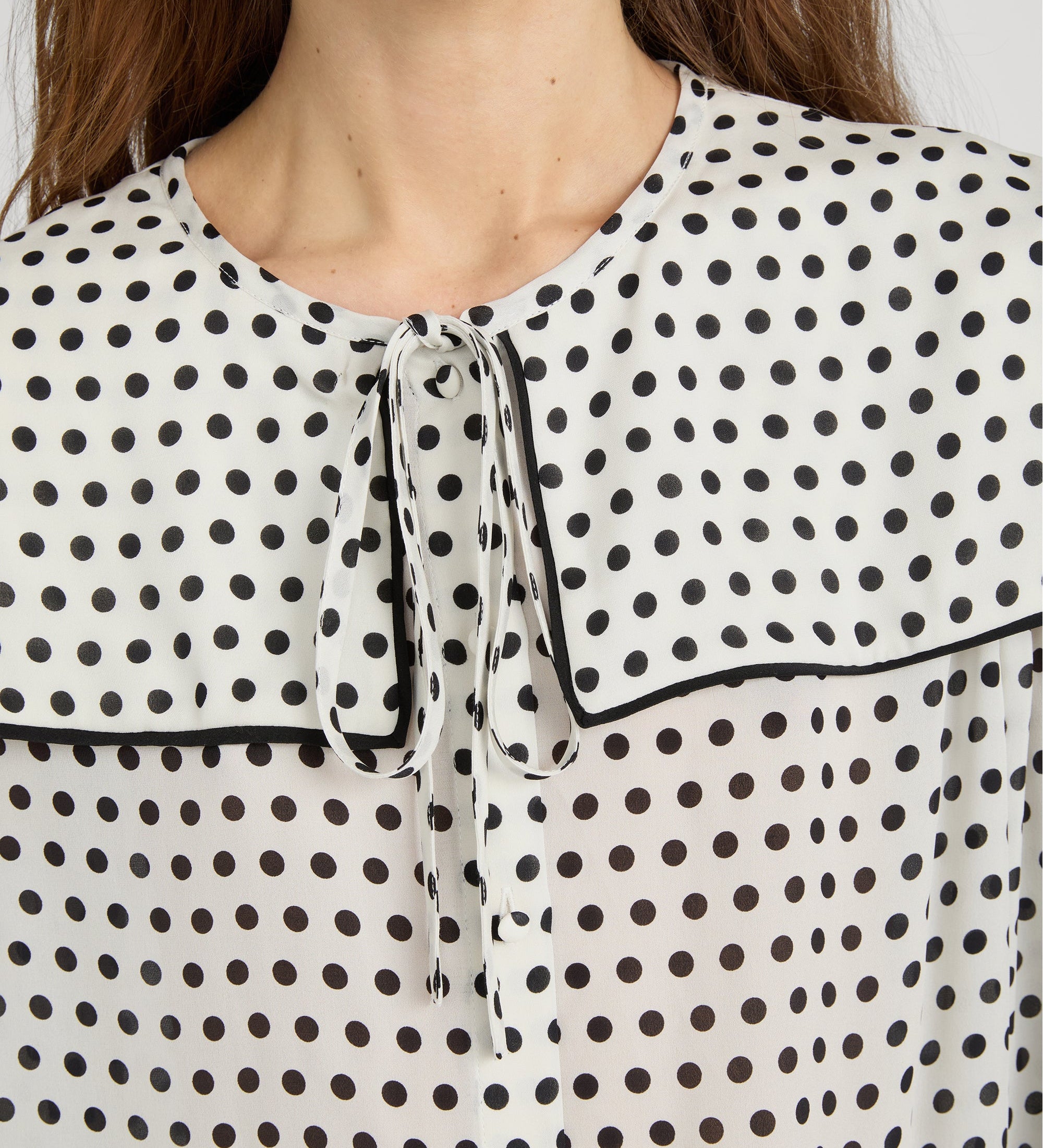 FRAME - The Polka Dot Fleet Blouse