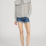FRAME - The Polka Dot Fleet Blouse