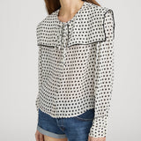 FRAME - The Polka Dot Fleet Blouse