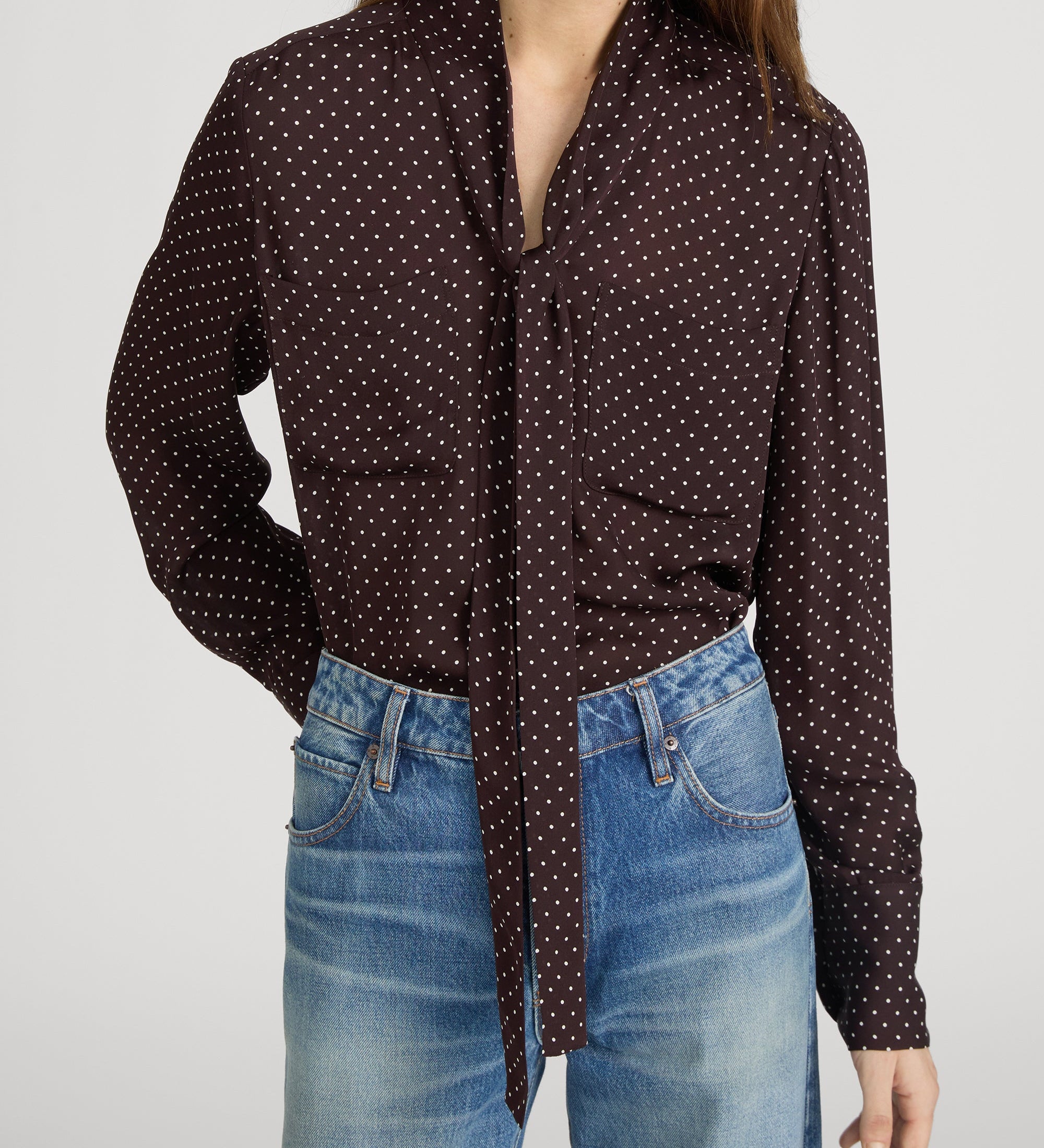 FRAME - The Modern Tie Blouse