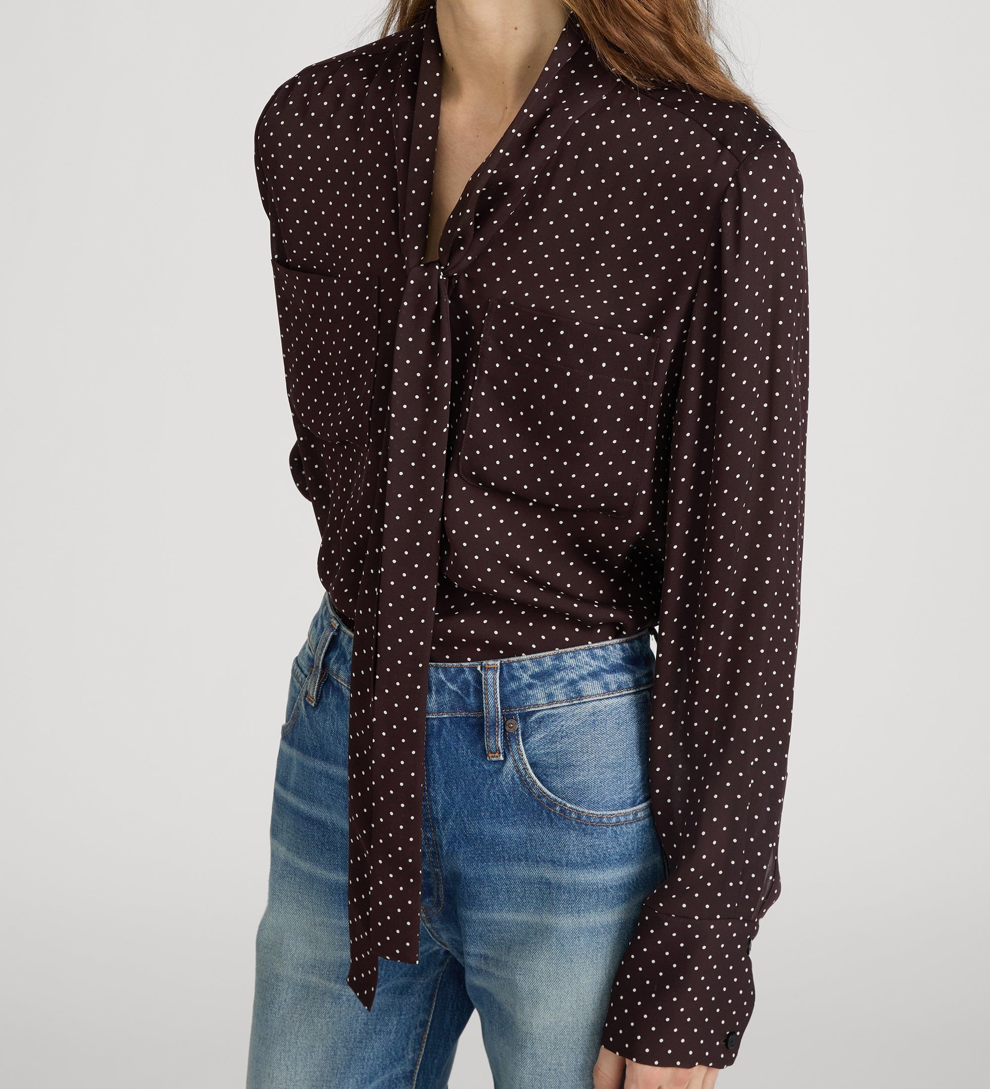 FRAME - The Modern Tie Blouse