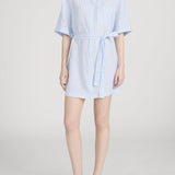 FRAME - The Linen Belted Dress Chambray