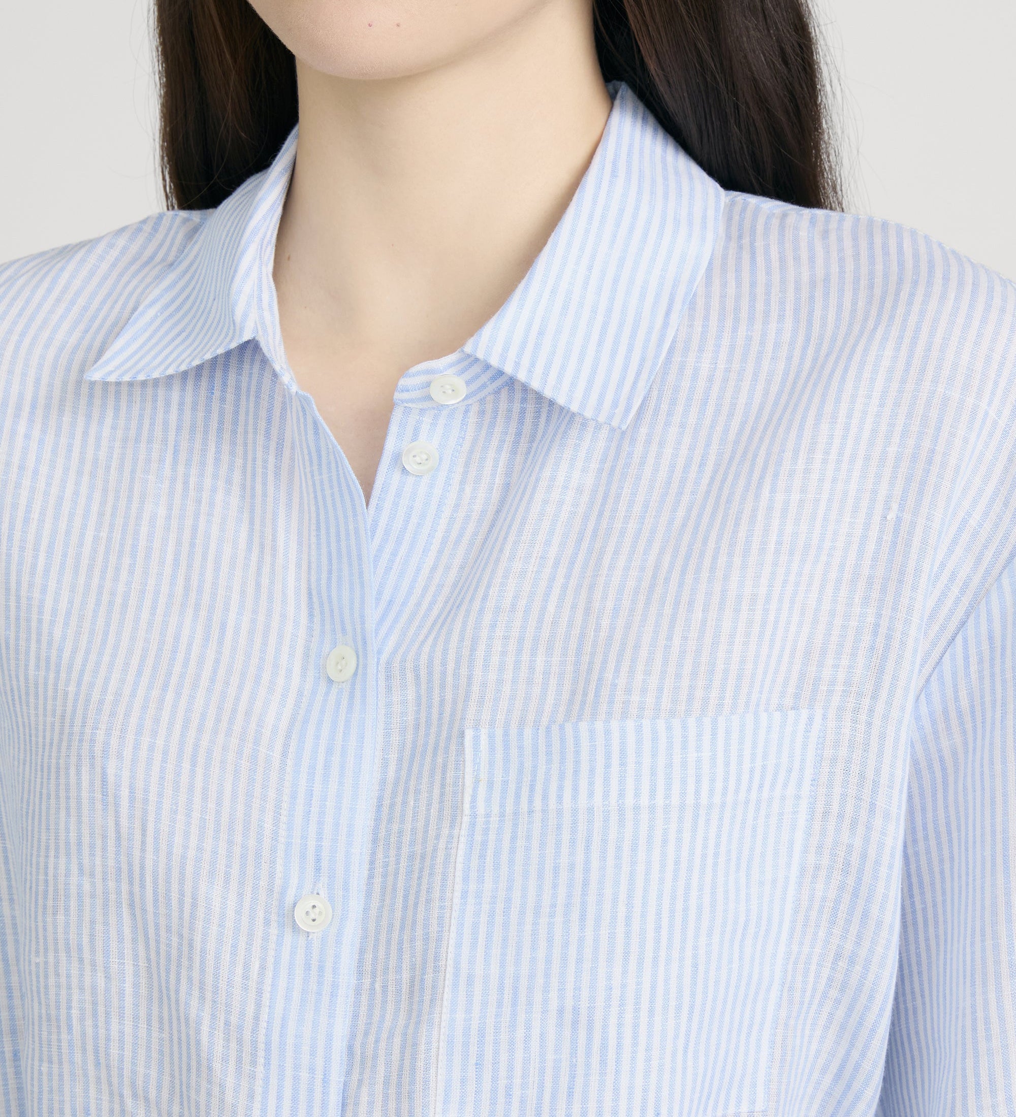 FRAME - The Linen Belted Dress Chambray