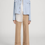 FRAME - The Cuffed Slim Palazzo Trouser