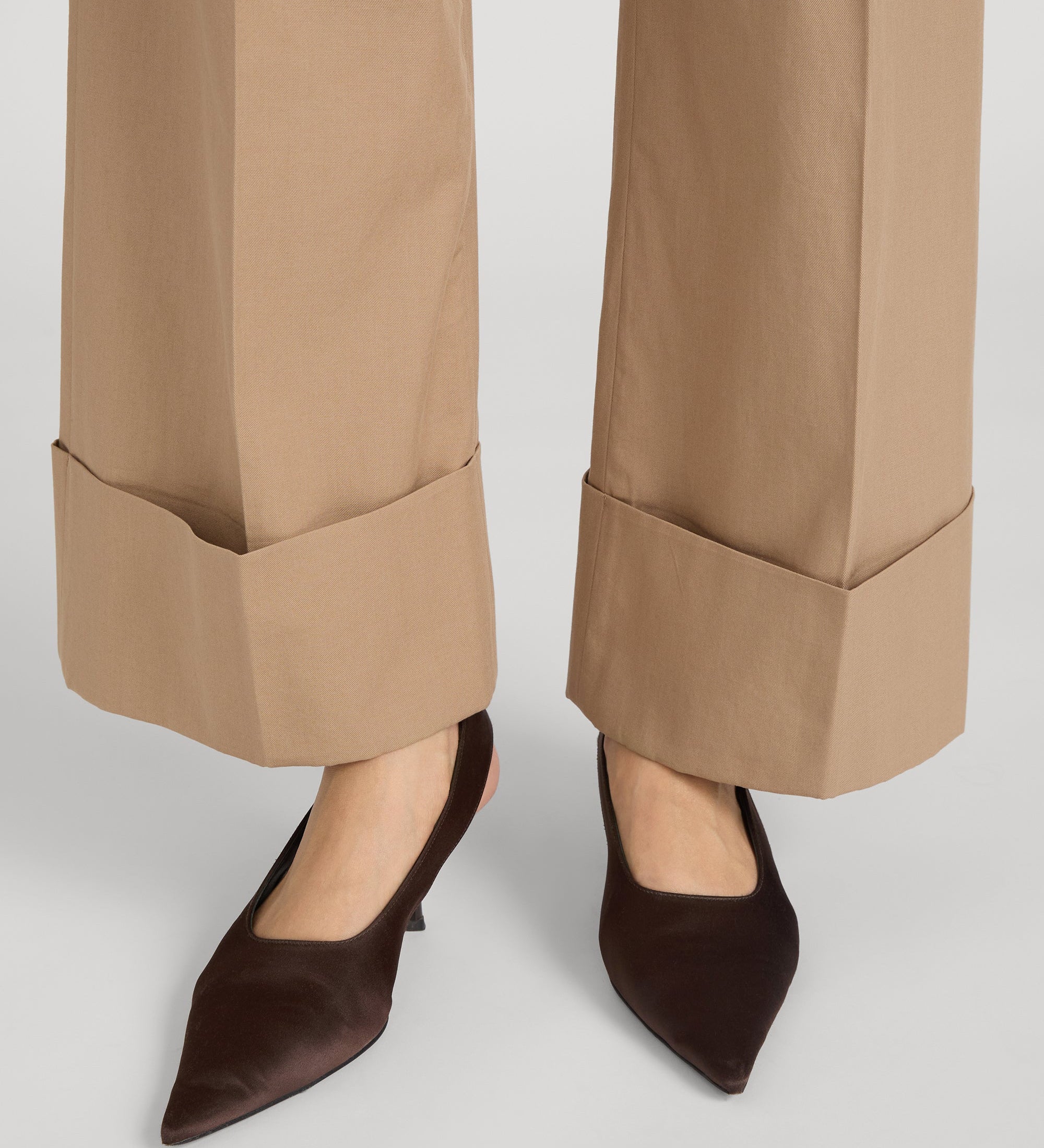 FRAME - The Cuffed Slim Palazzo Trouser