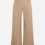 FRAME - The Cuffed Slim Palazzo Trouser