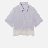 FRAME - The Stripe Lace Shirt