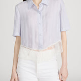 FRAME - The Stripe Lace Shirt
