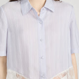 FRAME - The Stripe Lace Shirt