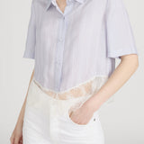 FRAME - The Stripe Lace Shirt