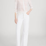 FRAME - The Paisley Eyelet Cinch Sleeve Shirt