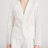 FRAME - The Paisley Eyelet Classic Blazer