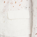 FRAME - The Paisley Eyelet Classic Blazer