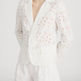 FRAME - The Paisley Eyelet Classic Blazer